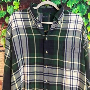 Vintage Gitman Bros Plaid Long Sleeve Button Up Shirt Mens Large Fits XL 2XL 3XL